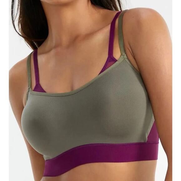 NATORI GRAVITY CONTOUR UNDERWIRE SPORTS BRA 752201 VINE/ JEWEL VIOLET B2996 - Picture 1 of 6